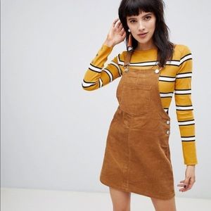 Stradivarius Corduroy overall dress